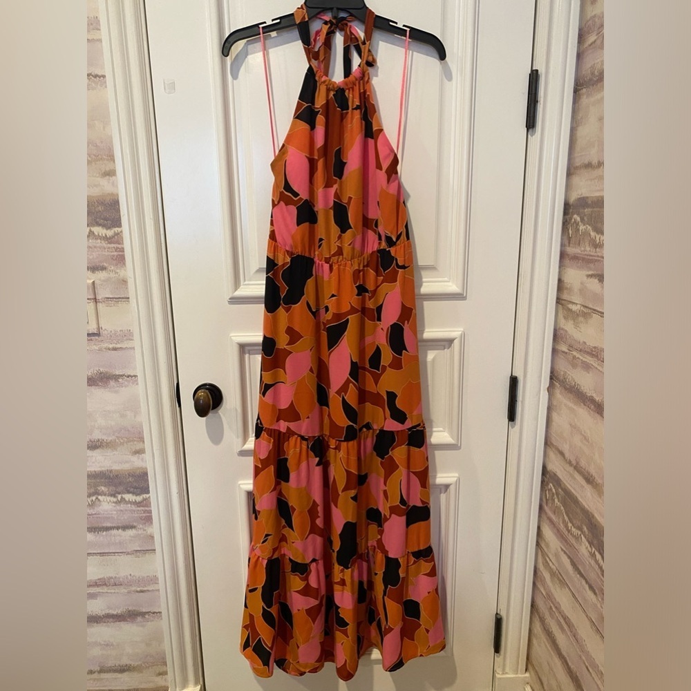 ANTHROPOLOGIE | SANCTUARY Printed Backless Halter Maxi Dress - Picture 5 of 9